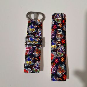 Sugar skull watch band for Fitbit Charge 3 and 3 SE - New in package